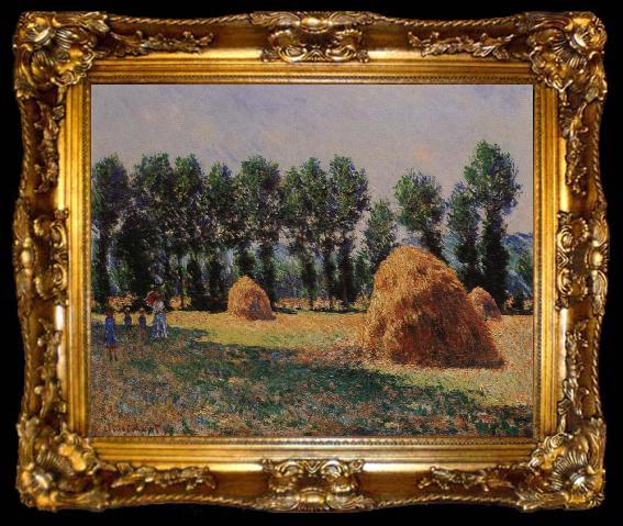 framed  Claude Monet Haystacks at Giverny, ta009-2